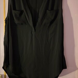 Torrid Black V-Neck Tank Top